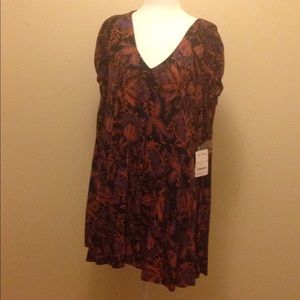 Free People Hello Lover Tunic Black Medium.